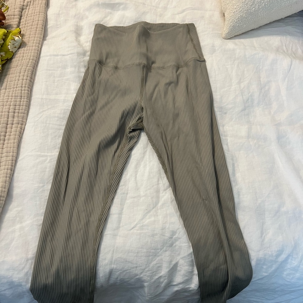 Tan + Lines by Sivan Ayla High-Waisted Ribbed Leggings